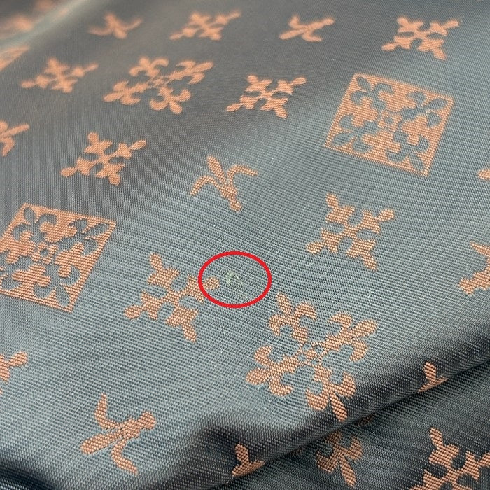 russet ラシット 2WAY ショルダー バッグ 鞄 レザー 総柄 レッド ネイビー 中古 W4