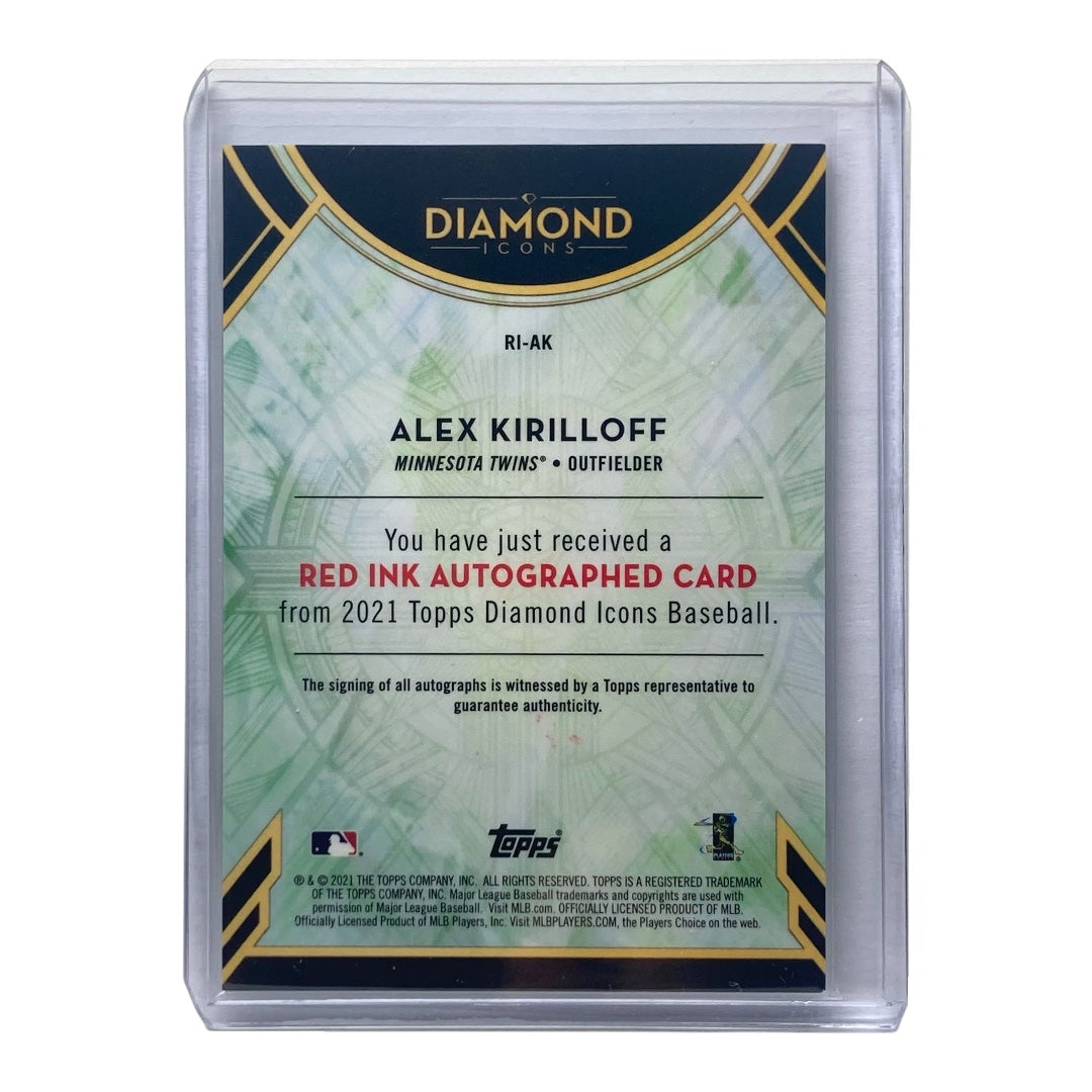 TOPPS MLBカード DIAMOND ICONS ALEX KIRILLOFF TWINS 10/10 #RI-AK 中古 IT2