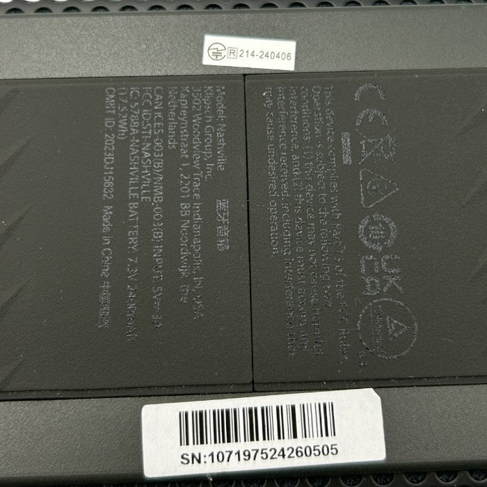 Klipsch Nashville クリプシュ ナッシュビル ワイヤレススピーカー AV020002C01 家電 オーディオ Bluetooth アウトドア 充電式 中古 W4