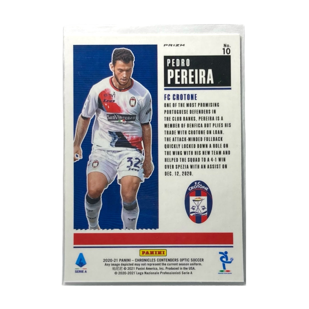 PANINI サッカーカード CHRONICLES CONTENDERS OPTIC PRIZM PEDRO PEREIRA CROTONE #10 中古 IT2