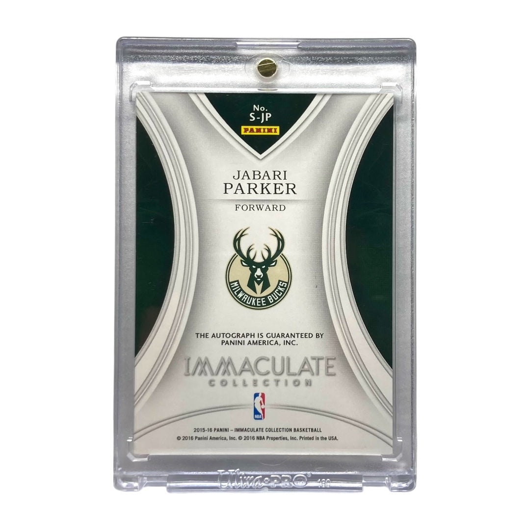 PANINI NBAカード IMMACULATE COLLECTION JABARI PARKER BUCKS 04/10 #S-JP 中古 IT2