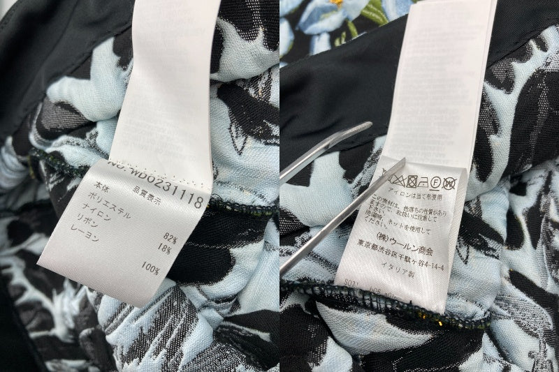 Blumarine ブルマリン 花柄 フレアスリーブ ワンピース サイズ IT40 レディース 中古 D4