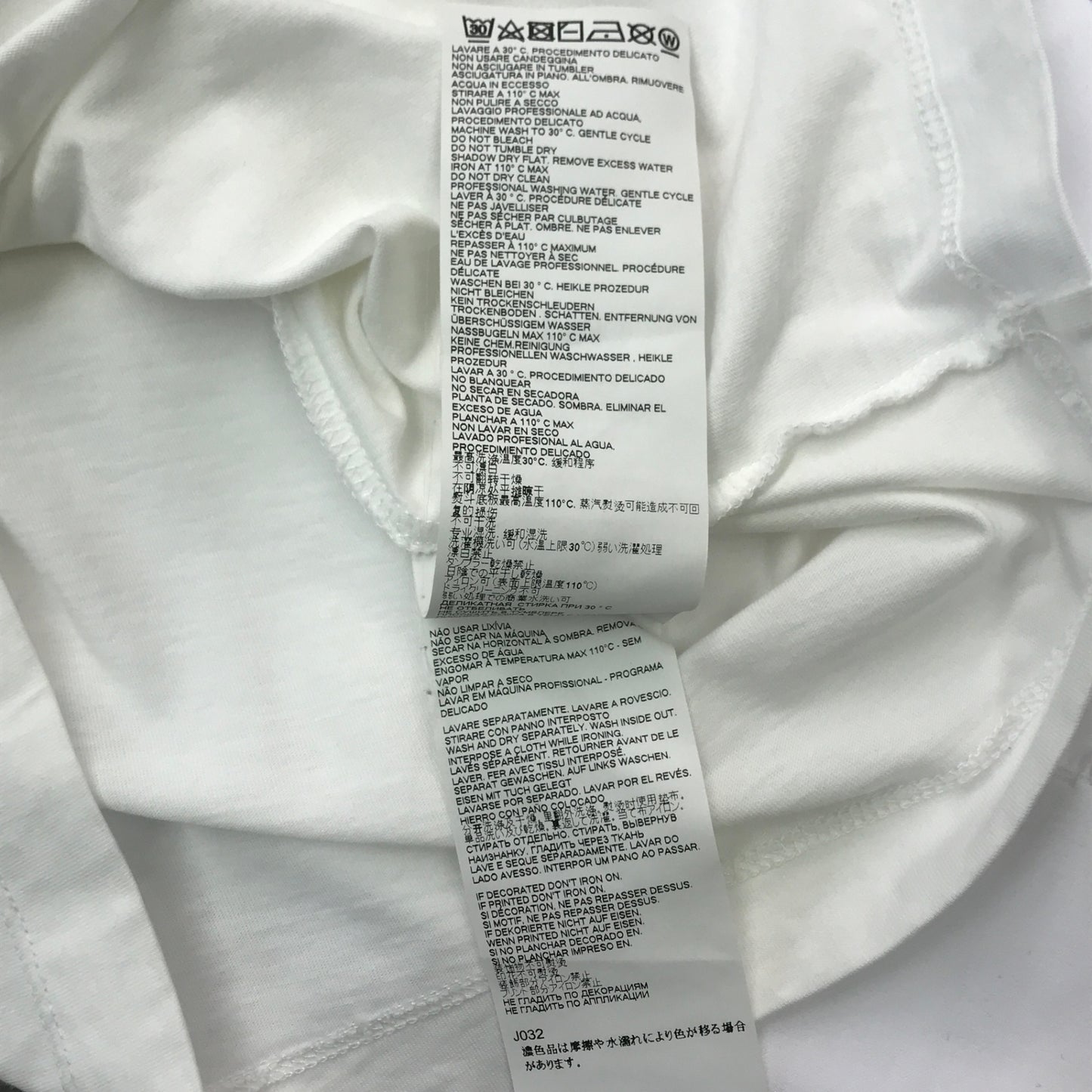 MM6 Maison Margiela Tシャツ レディース 半袖 コットン 無地 シンプル 2021 ワンポイント オフホワイト Mサイズ S62GD0087 S23901 中古 T1