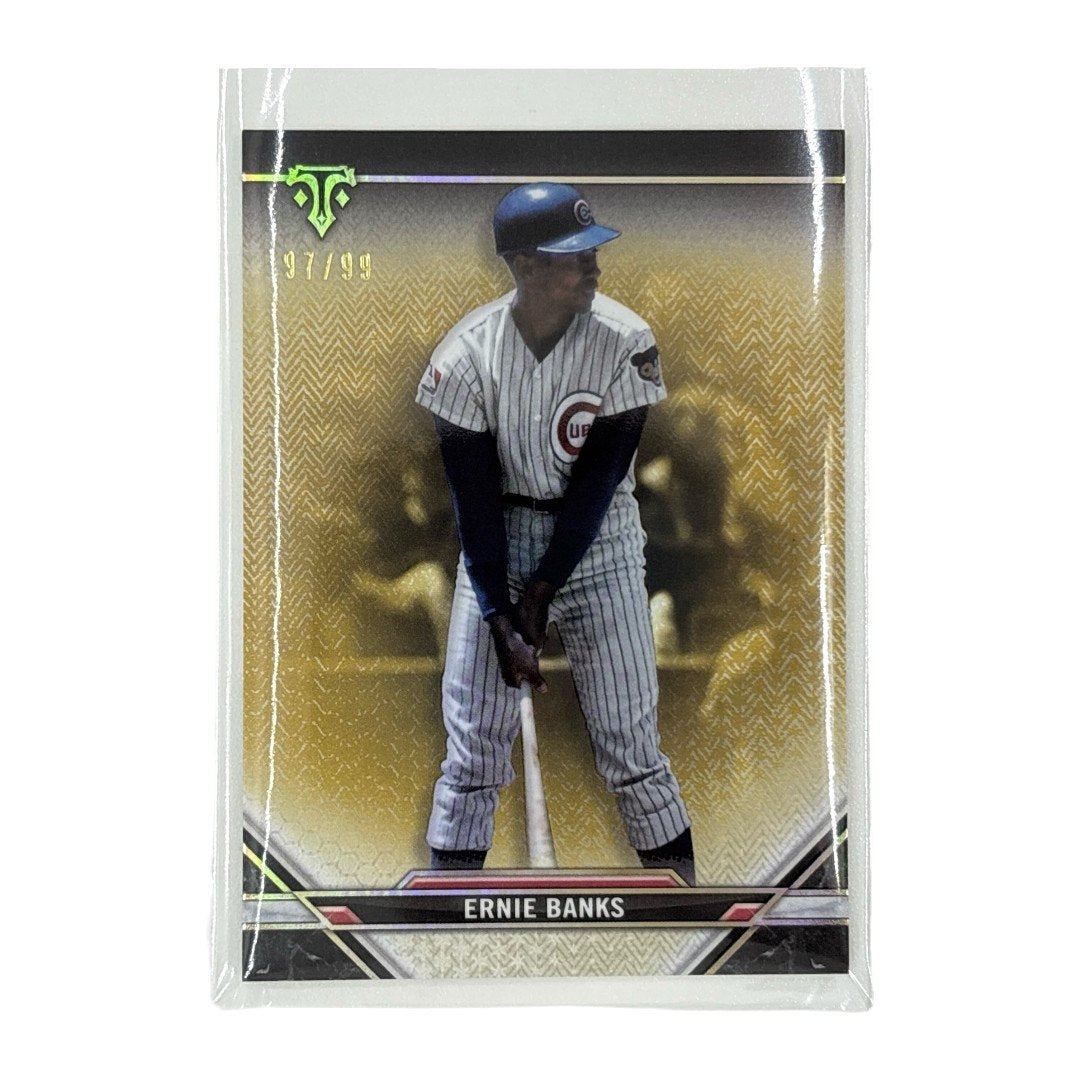 TOPPS MLBカード TRIPLE THREADS ERNIE BANKS CHICAGO CUBS 97/99 #43 中古 IT1