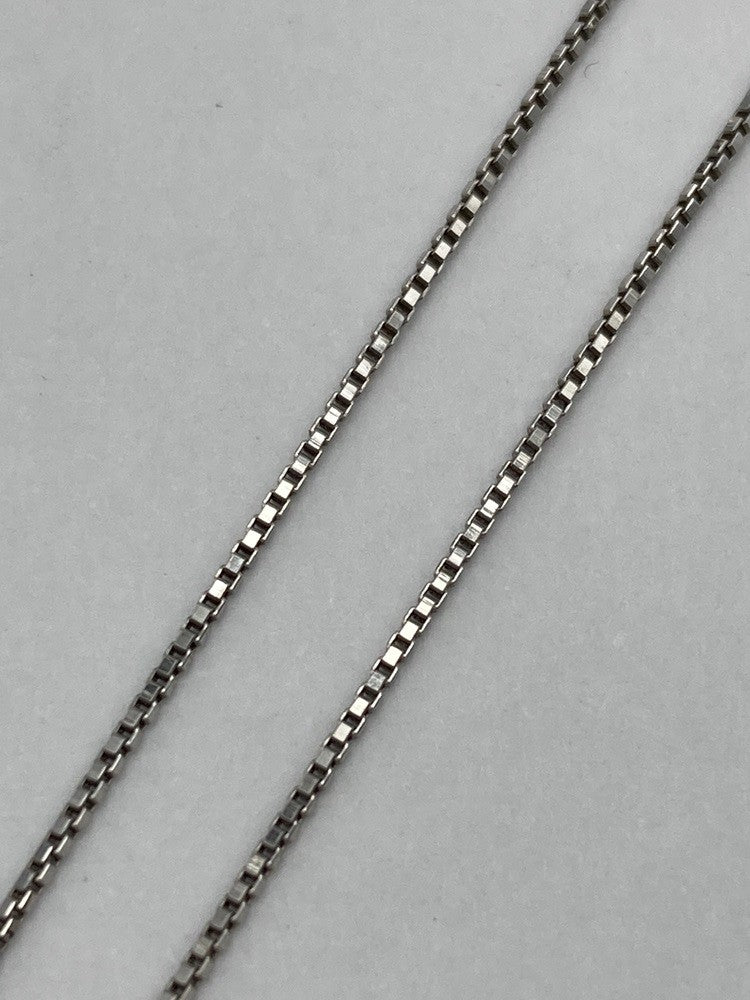Pt900/Pt850 ダイヤ0.10ct プラチナネックレス 中古 D4