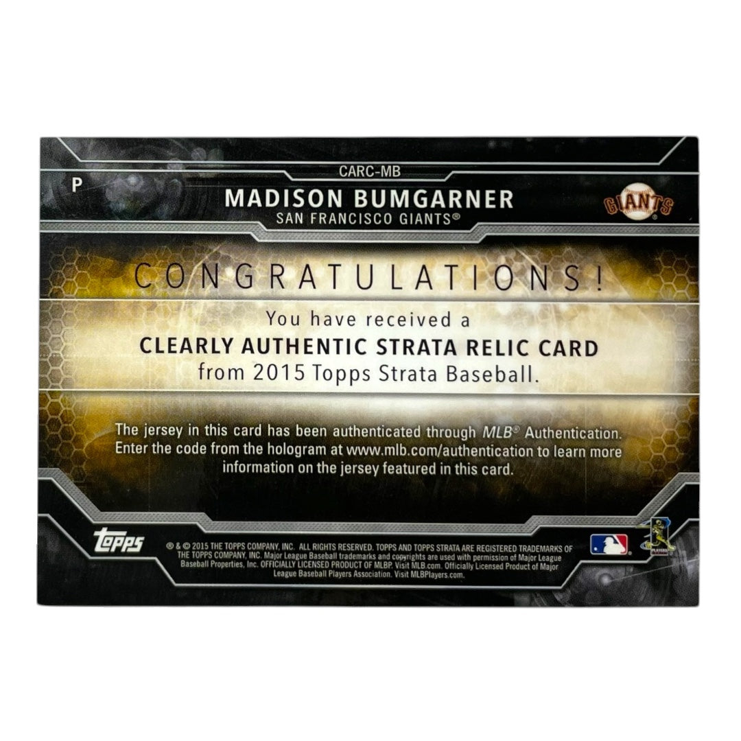 TOPPS MLBカード STRATA MADISON BUMGARNER SAN FRANCISCO GIANTS #CARC-MB 中古 IT2