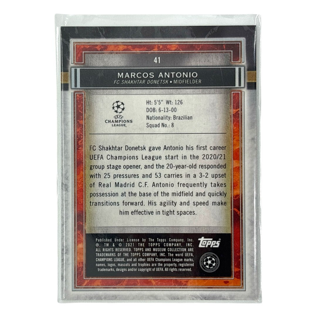 TOPPS サッカーカード MUSEUM COLLECTION MARCOS ANTONIO SHAKHTAR DONETSK /99 #41 中古 IT1