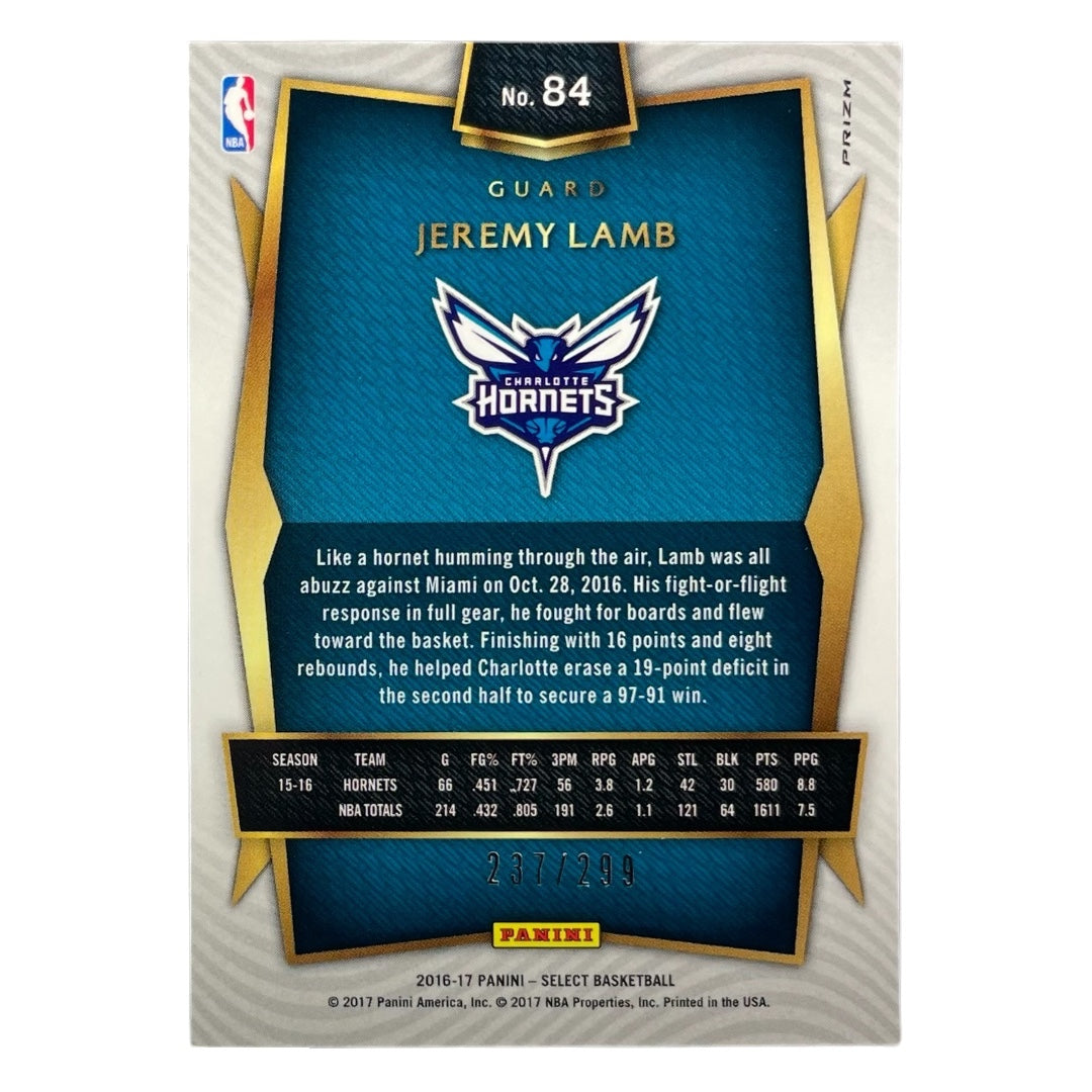 PANINI NBAカード SELECT PRIZM JEREMY LAMB HORNETS /299 #84 中古 IT2