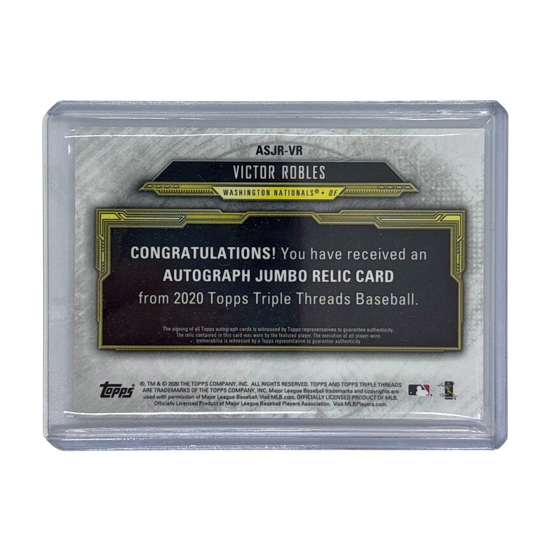 TOPPS MLBカード TRIPLE THREADS VICTOR ROBLES WASHINGTON NATIONALS 37/75 #ASJR-VR 中古 IT1