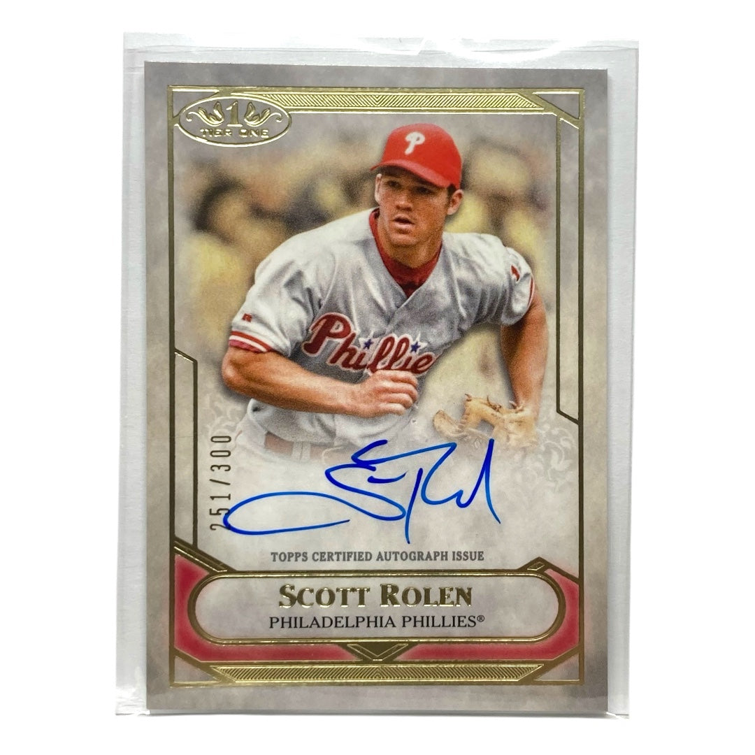 TOPPS MLBカード TIER ONE SCOTT ROLEN PHILLIES 251/300 #TITA-SR 中古 IT2