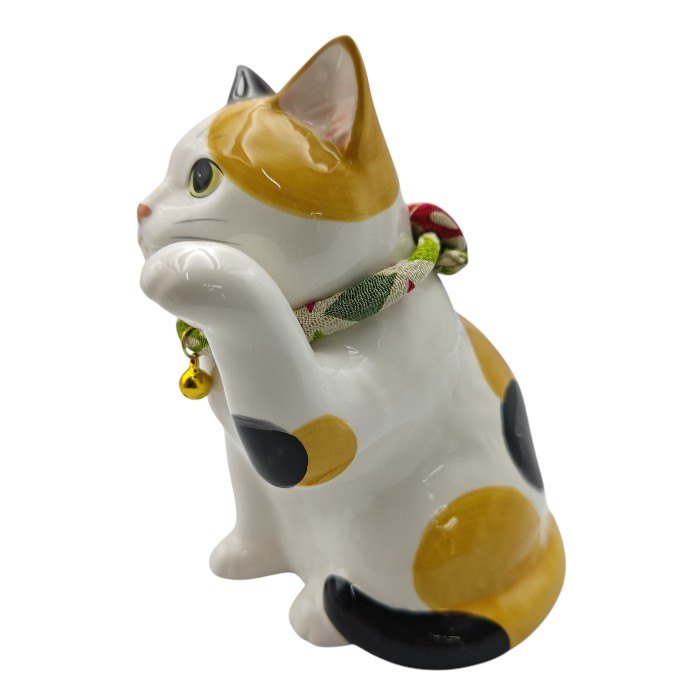 未使用品 薬師窯 YAKUSHIGAMA うちの招き猫 みけ 7876 中古 H4