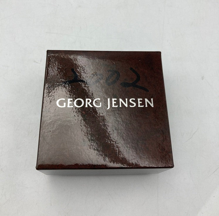GEORG JENSEN ジョージジェンセン 2002年 ヘリテージ イヤーイヤリング SV925 ガーネット 中古 D4