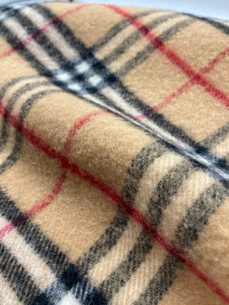 BURBERRY LONDON バーバリーロンドン 英国製 ノバチェック マフラー ウール100% 中古 4