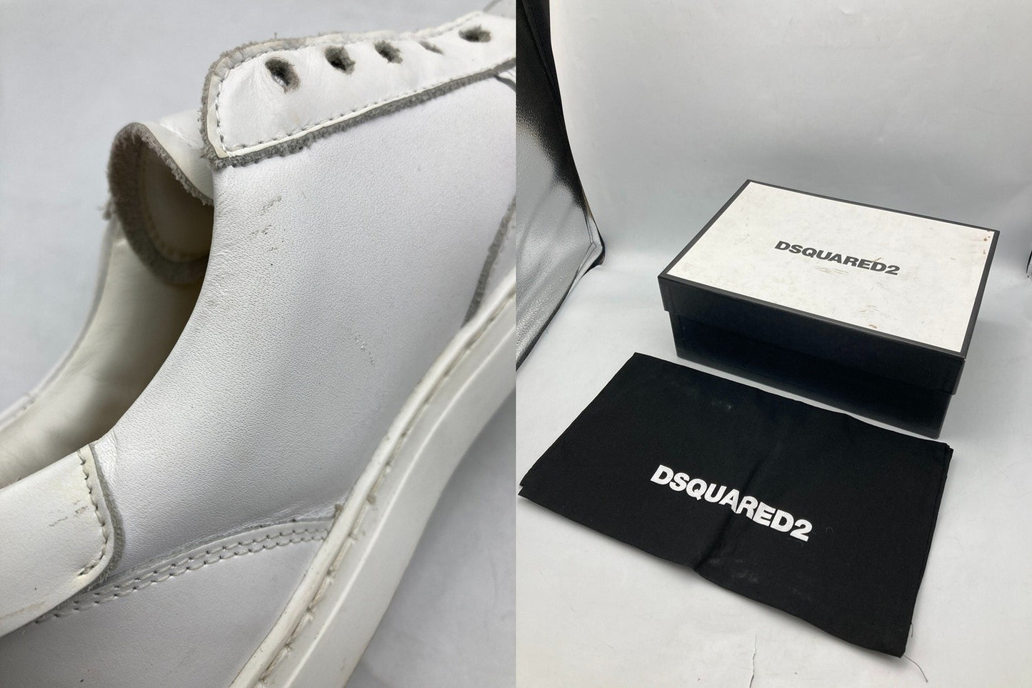 DSQUARED2 ディースクエアード MERT & MARCUS レザー スニーカー サイズ36 レディース 中古 D4