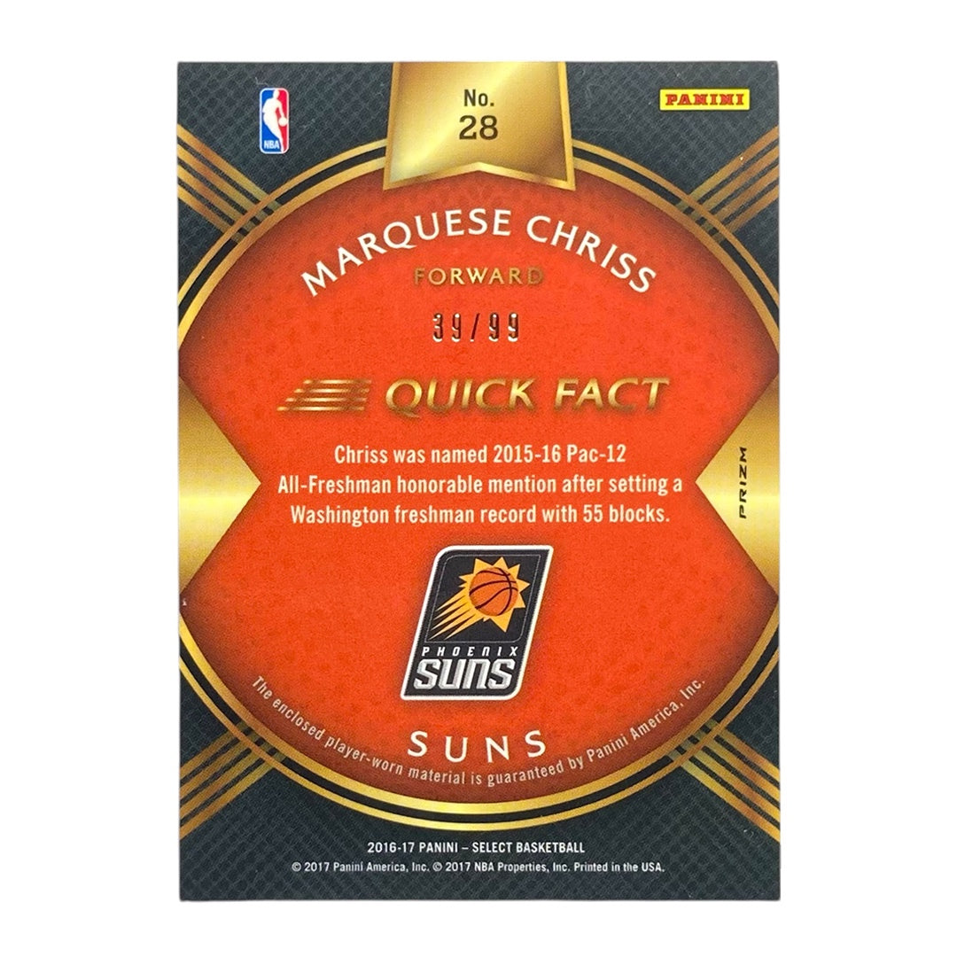 PANINI NBAカード SELECT PRIZM MARQUESE CHRISS PHOENIX SUNS /99 #28 中古 IT2