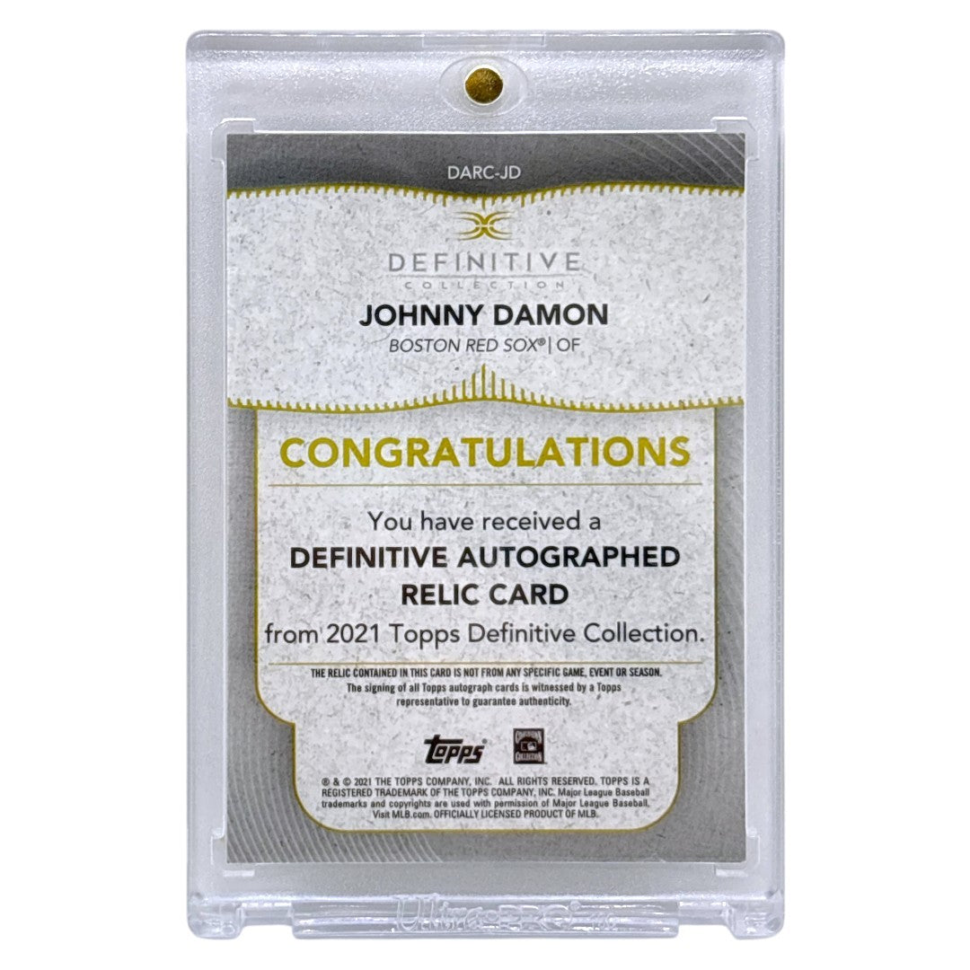 TOPPS MLBカード DEFINITIVE COLLECTION JOHNNY DAMON BOSTON RED SOX /50 #DARC-JD 中古 IT1