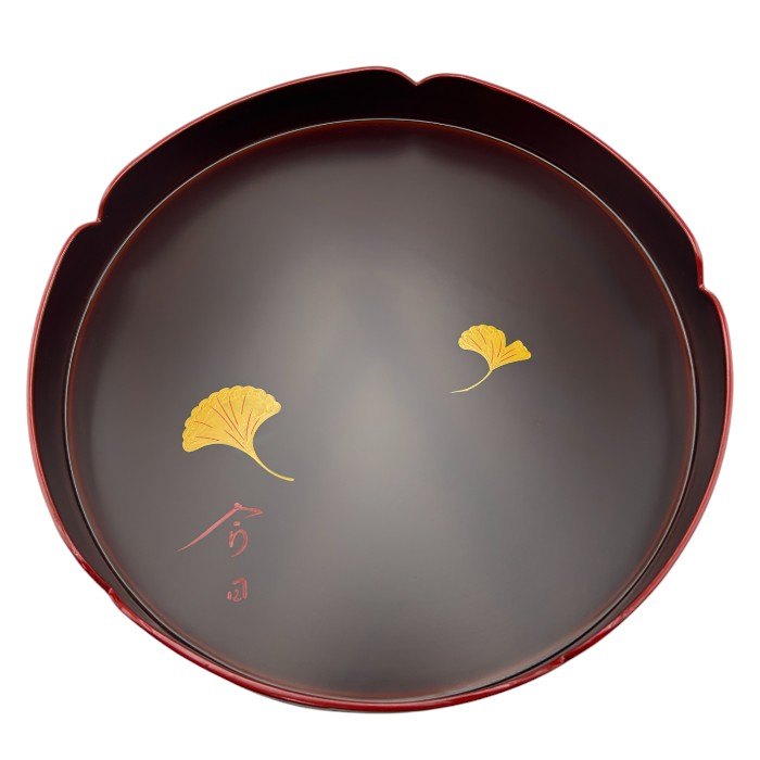 今日 千歳盆 堅地本漆塗 木製 茶道 茶道具 和風 中古 W4