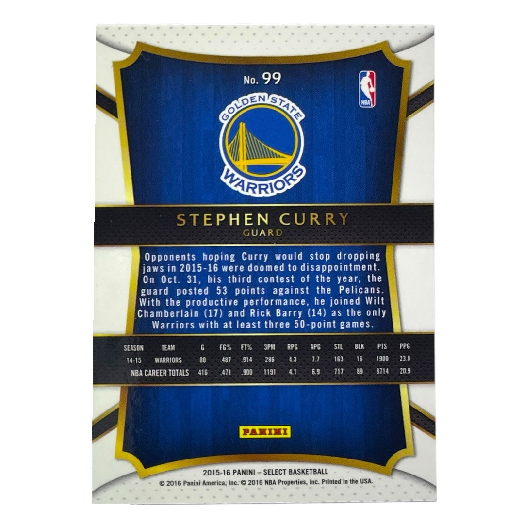 PANINI NBAカード SELECT STEPHEN CURRY WARRIORS #99 中古 IT2