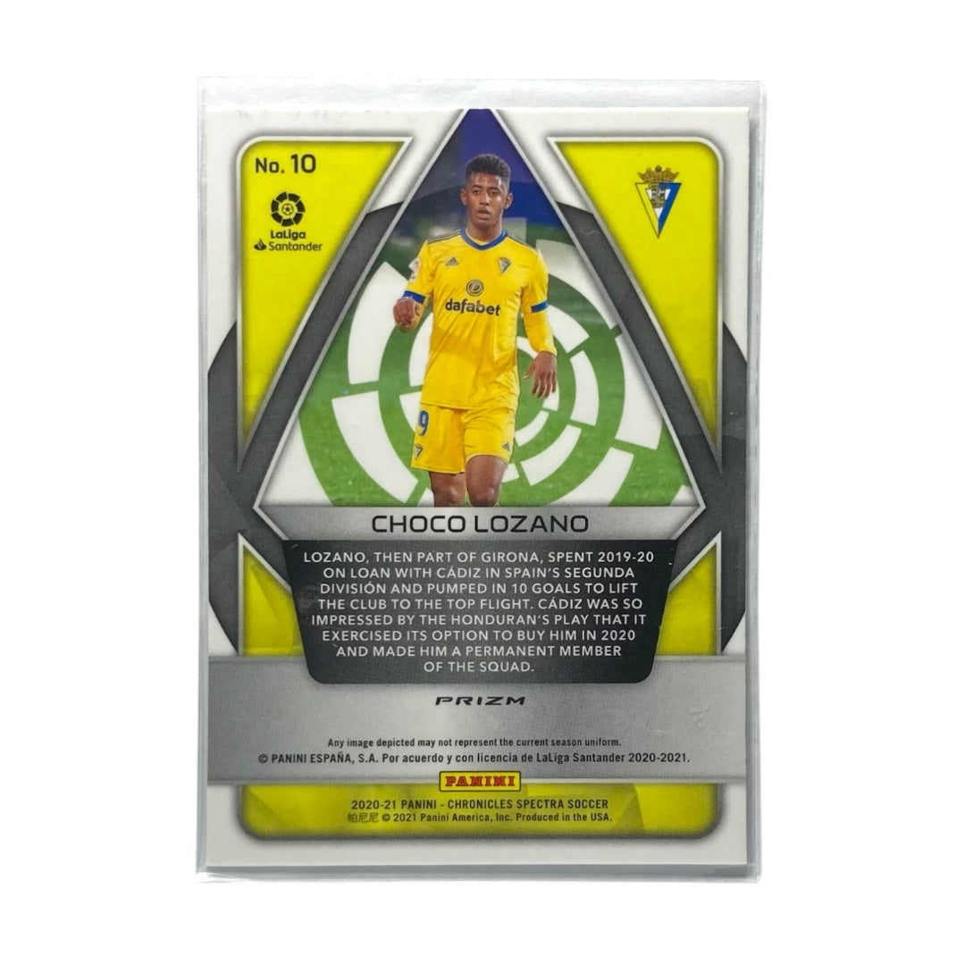 PANINI サッカーカード CHRONICLES SPECTRA PRIZM CHOCO LOZANO CADIZ #10 中古 IT2