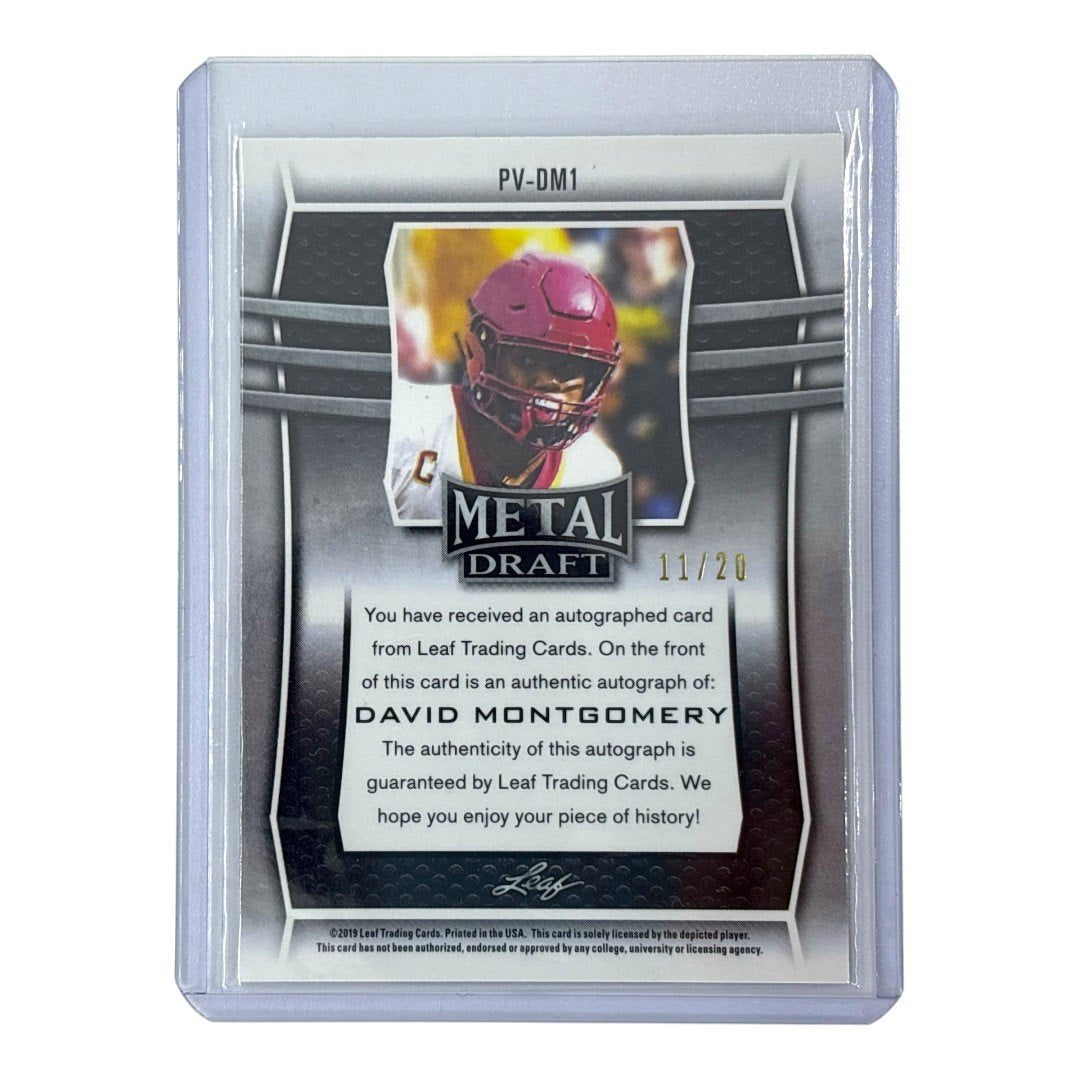 Leaf NFLカード METAL DRAFT DAVID MONTGOMERY 11/20 #PV-DM1 中古 IT1
