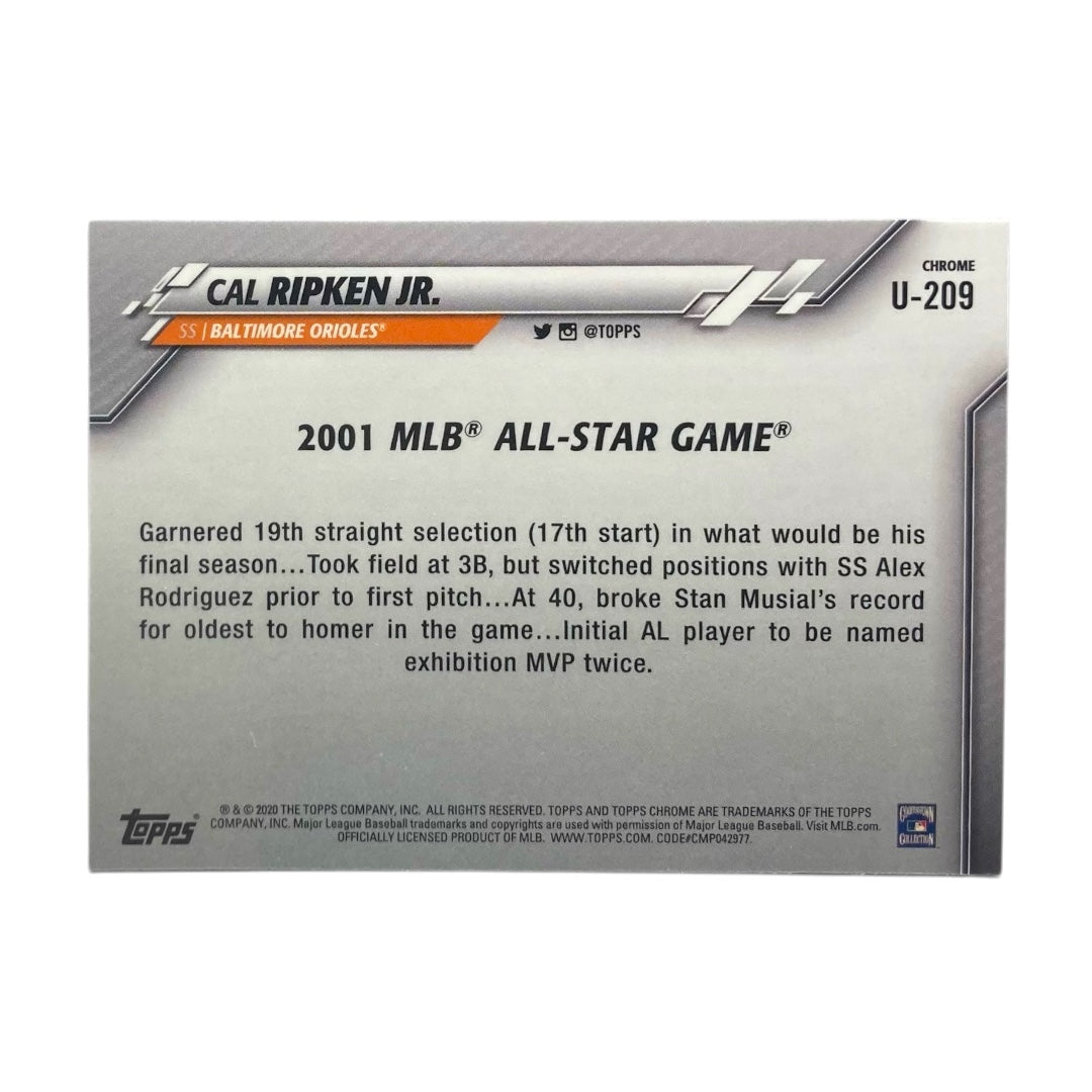 TOPPS MLBカード CHROME CAL RIPKEN JR. BALTIMORE ORIOLES #U-209 中古 IT2