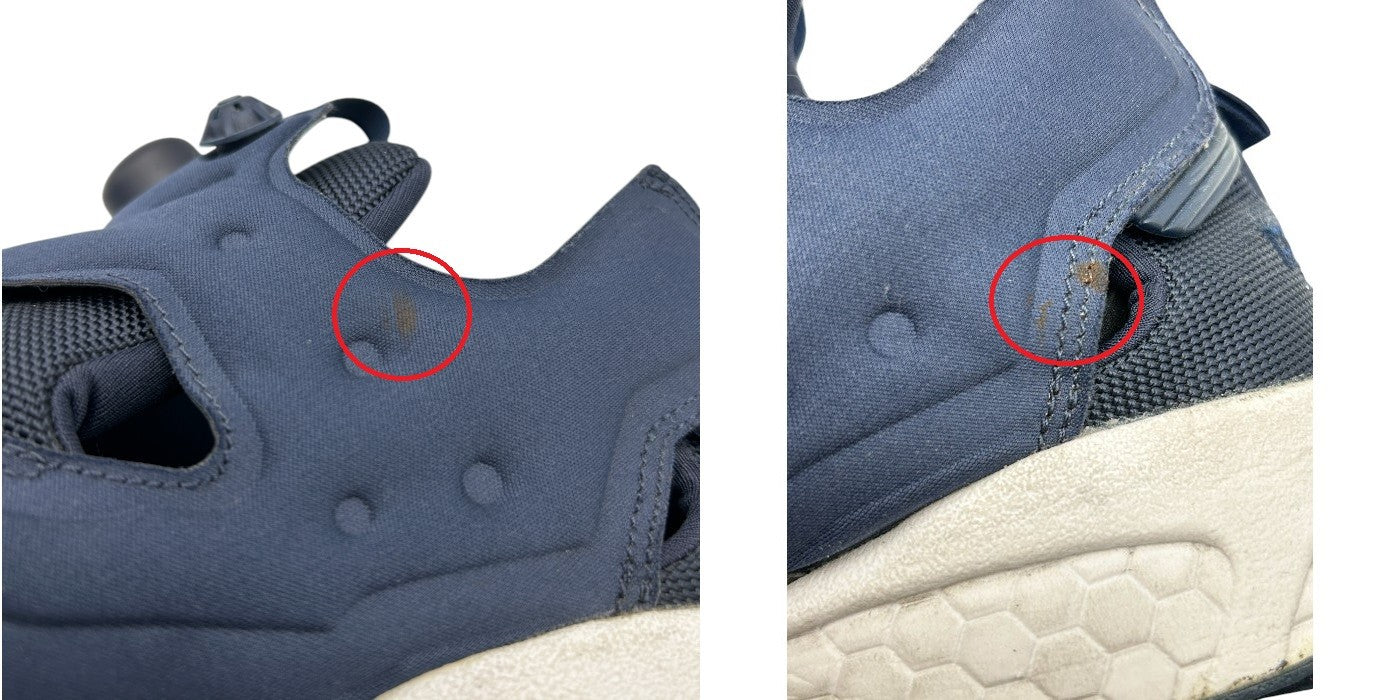 REEBOK リーボック インスタポンプフューリー スニーカー V65752 28.5cm 靴 シューズ メンズ ネイビー 中古 W4