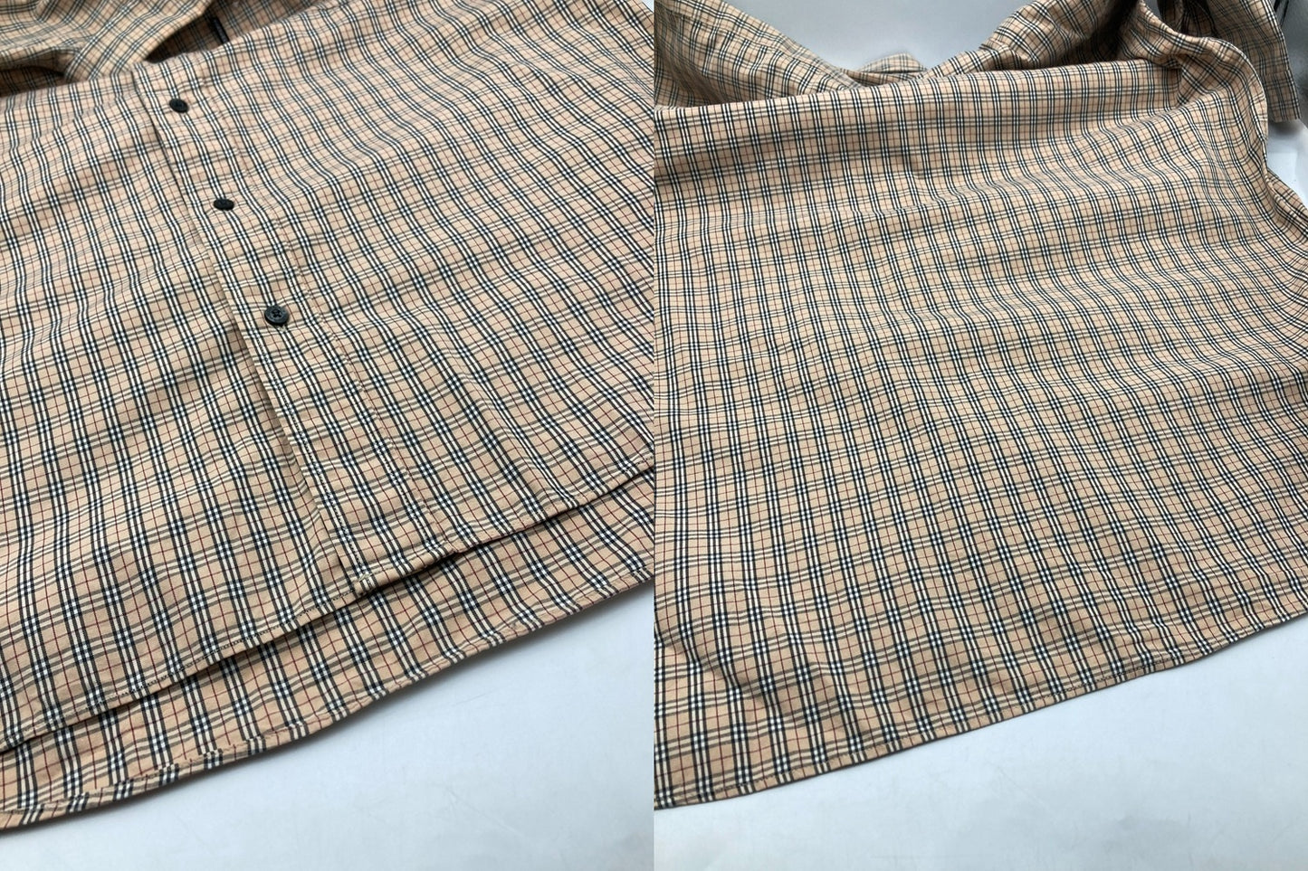 BURBERRY BLACK LABEL バーバリー ブラックレーベル ノバチェック 半袖シャツ サイズ3 メンズ BMW20-901 中古 D4