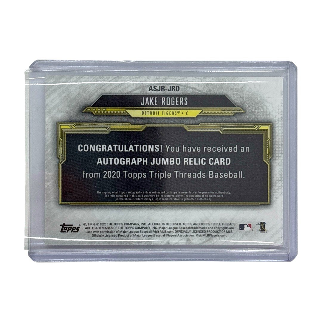 TOPPS MLBカード TRIPLE THREADS JAKE ROGERS DETROIT TIGERS 52/75 #ASJR-JRO 中古 IT1