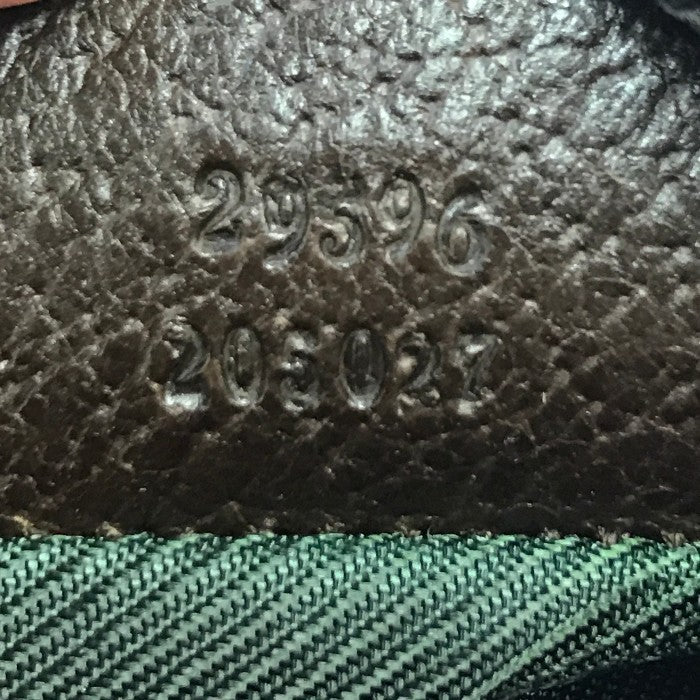 GUCCI グッチ GGキャンバス コスメポーチ レディース 化粧ポーチ 小物入れ ブラウン 29596 中古 T1