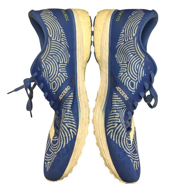 adidas アディダス アディゼロジャパン5 メンズ オールシーズン ランニングシューズ ブルー 30㎝ ART FX0043 中古 N1