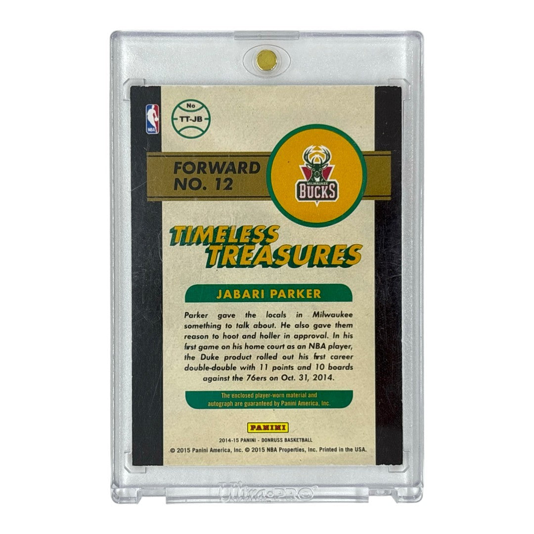 PANINI NBAカード DONRUSS JABARI PARKER BUCKS 01/25 #TT-JB 中古 IT1