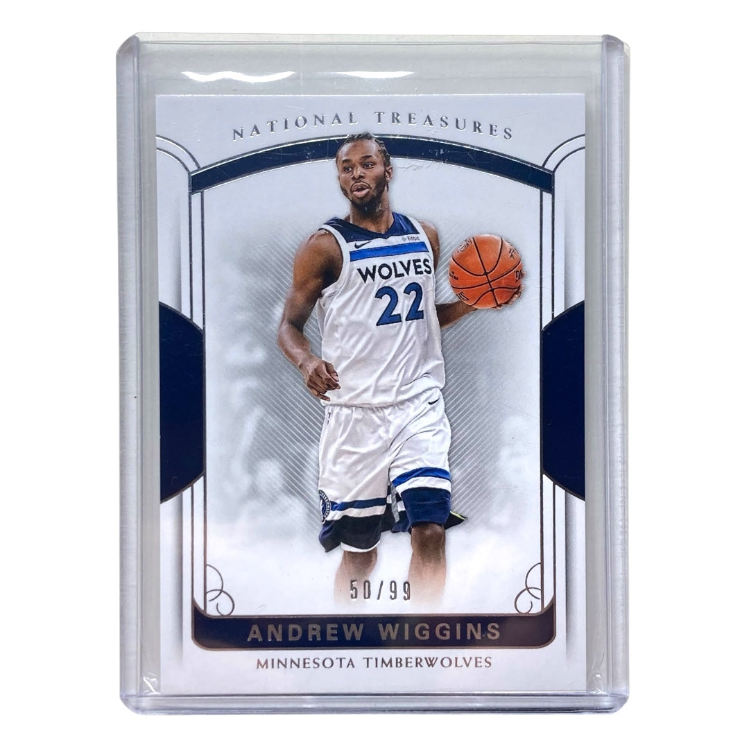 PANINI NBAカード NATIONAL TREASURES ANDREW WIGGINS TIMBERWOLVES 50/99 #47 中古 IT2