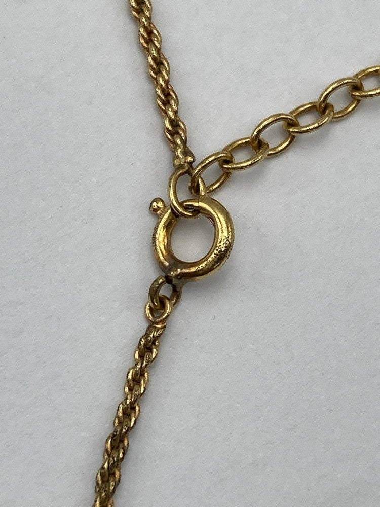 Christian Dior クリスチャンディオール GP エンブレム ネックレス 中古 D4