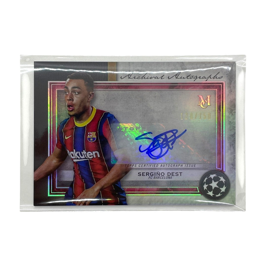 TOPPS サッカーカード MUSEUM COLLECTION ARCHIVAL AUTOGRAPH SERGINO DEST BARCELONA 120/150 #AA-SD 中古 IT1