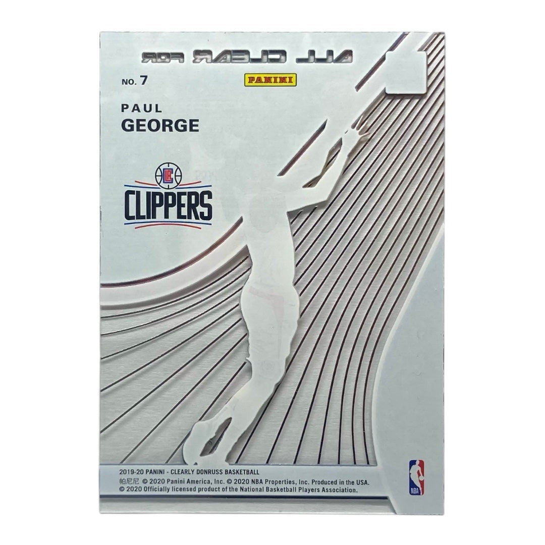 PANINI NBAカード CLEARLY DONRUSS PAUL GEORGE CLIPPERS #7 中古 IT2