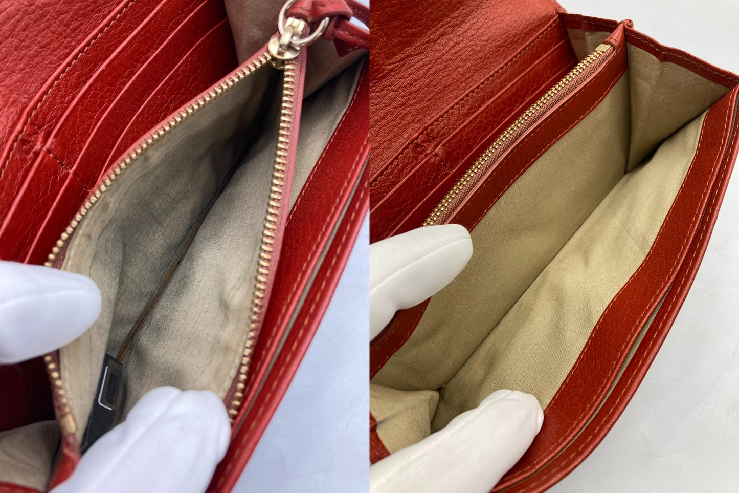 Chloe クロエ LILY リリィ 2つ折り 長財布 リボン 中古 D4