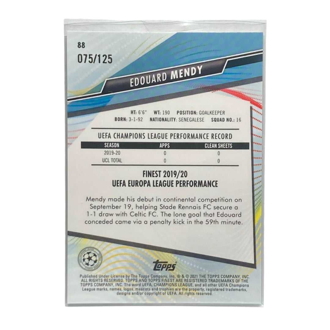 TOPPS サッカーカード FINEST EDOUARD MENDY CHELSEA /125 #88 中古 IT2