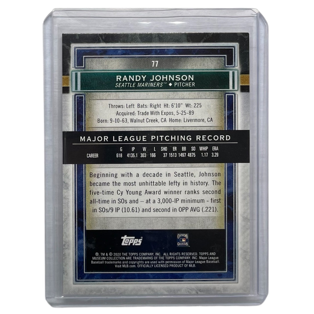 TOPPS MLBカード MUSEUM COLLECTION RANDY JOHNSON SEATTLE MARINERS /50 #77 中古 IT2