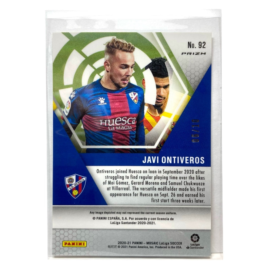 PANINI サッカーカード MOSAIC LALIGA PRIZM JAVI ONTIVEROS HUESCA 06/10 #92 中古 IT2