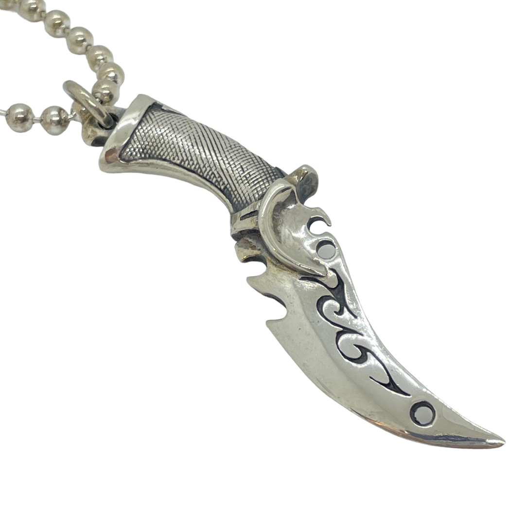 CRAZY PIG クレイジーピッグ BLADE RUNNER SWORD ブレードランナーソード ペンダント メンズ ボールチェーン付 中古 IT1