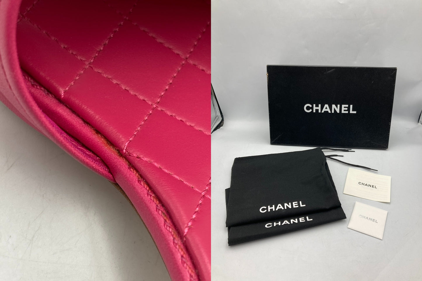 CHANEL シャネル マトラッセ ラムスキン ミュール G31461 サイズ37 中古 D4