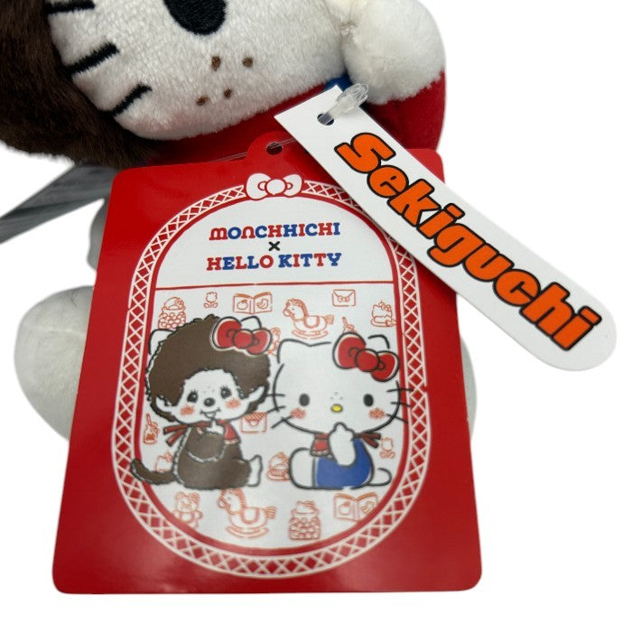 未使用品 Sekiguchi セキグチ キティ × モンチッチ ぬいぐるみ S キティ 205042 H18×W13×D11cm サンリオ Sanrio ホビーハローキティ キティちゃん 中古 W4