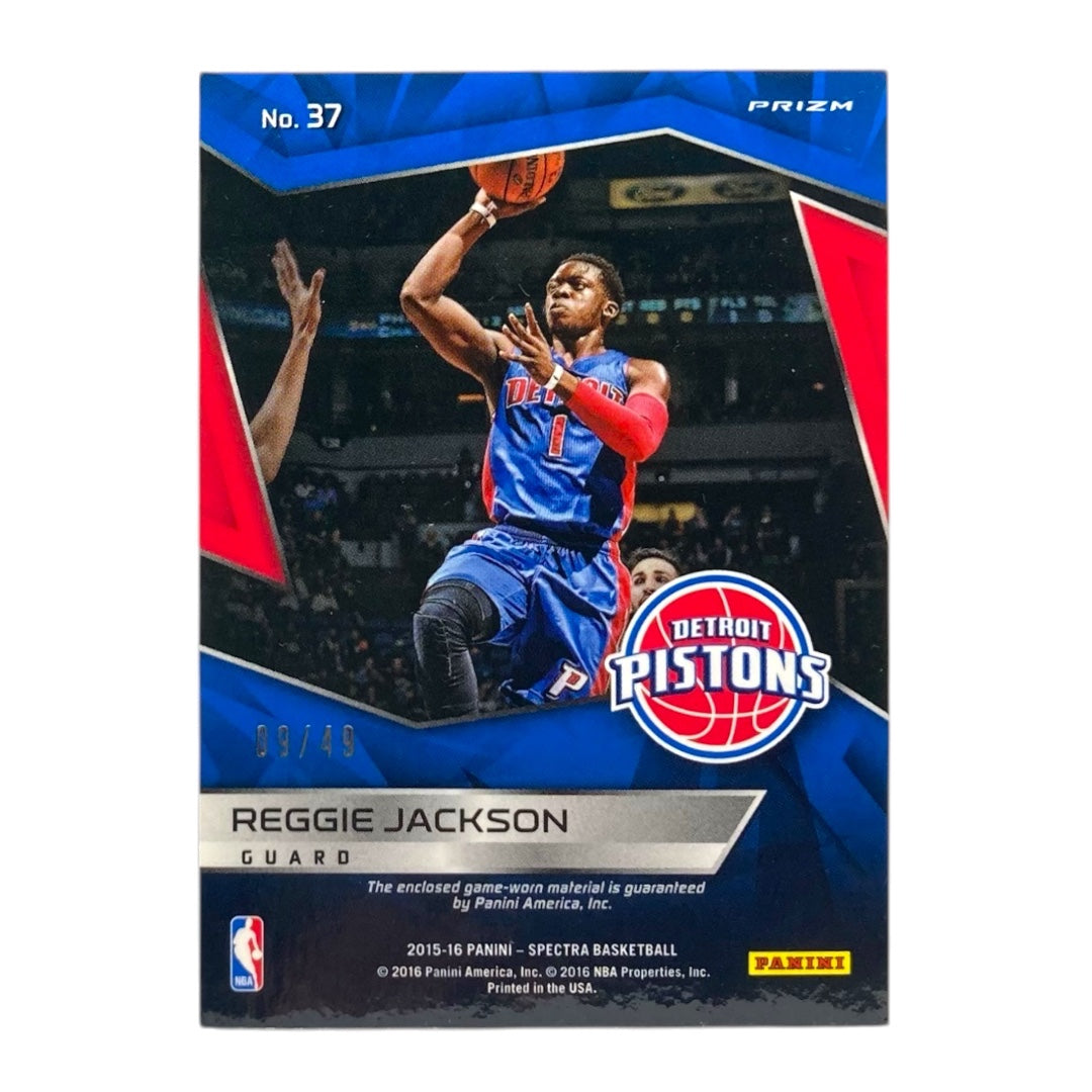 PANINI NBAカード SPECTRA PRIZM REGGIE JACKSON DETROIT PISTONS /49 #37 中古 IT2