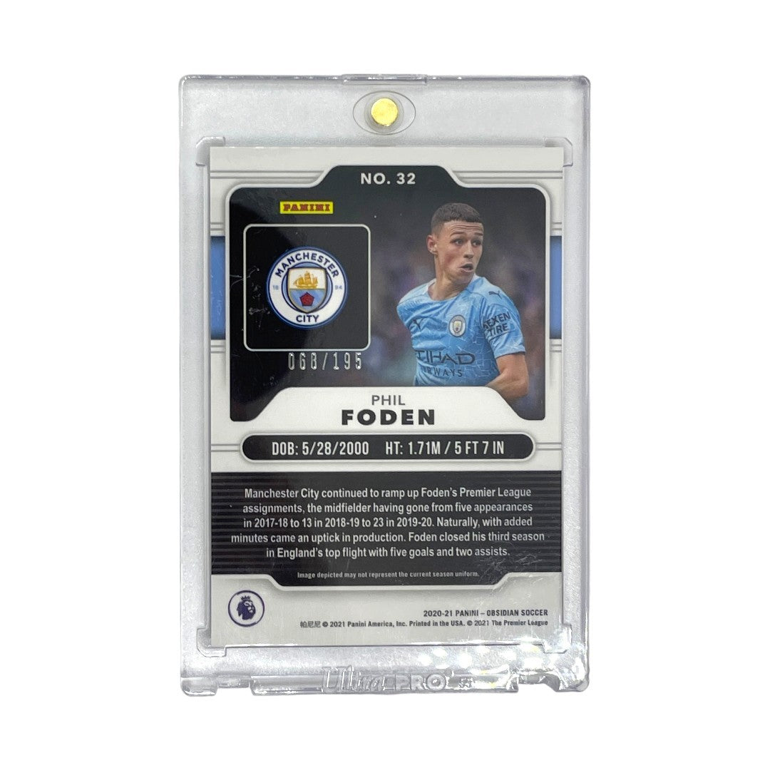 PANINI サッカーカード OBSIDIAN PHIL FODEN MANCHESTER CITY 068/195 #32 中古 IT1