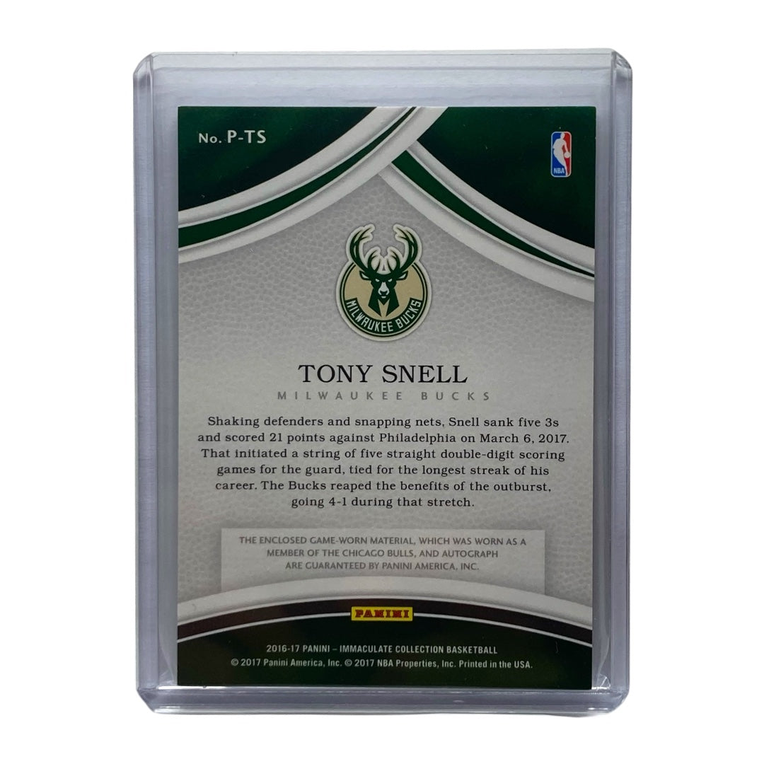 PANINI NBAカード IMMACULATE COLLECTION TONY SNELL BUCKS 18/25 #P-TS 中古 IT2