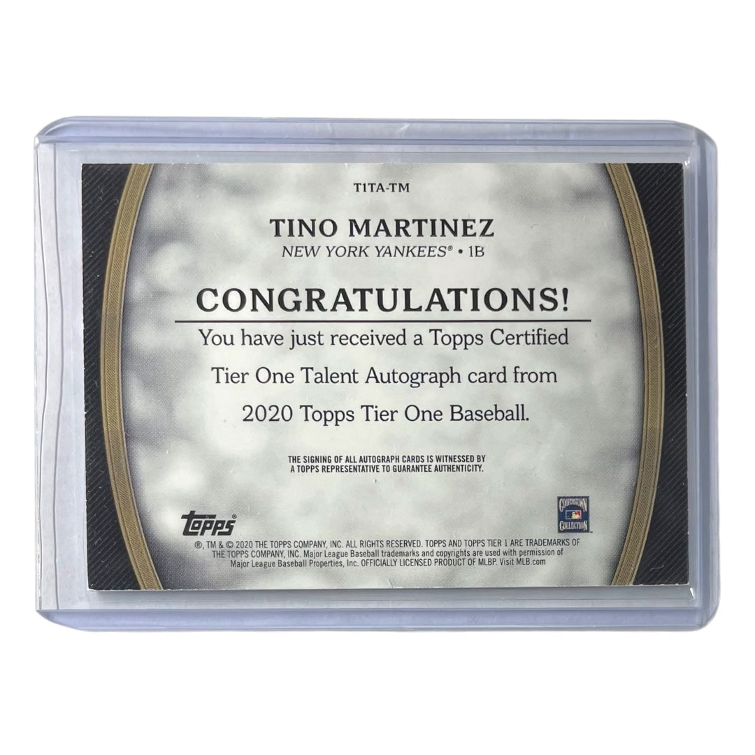 TOPPS MLBカード TIER 1 TINO MARTINEZ NEW YORK YANKEES /200 #T1TA-TM 中古 IT2