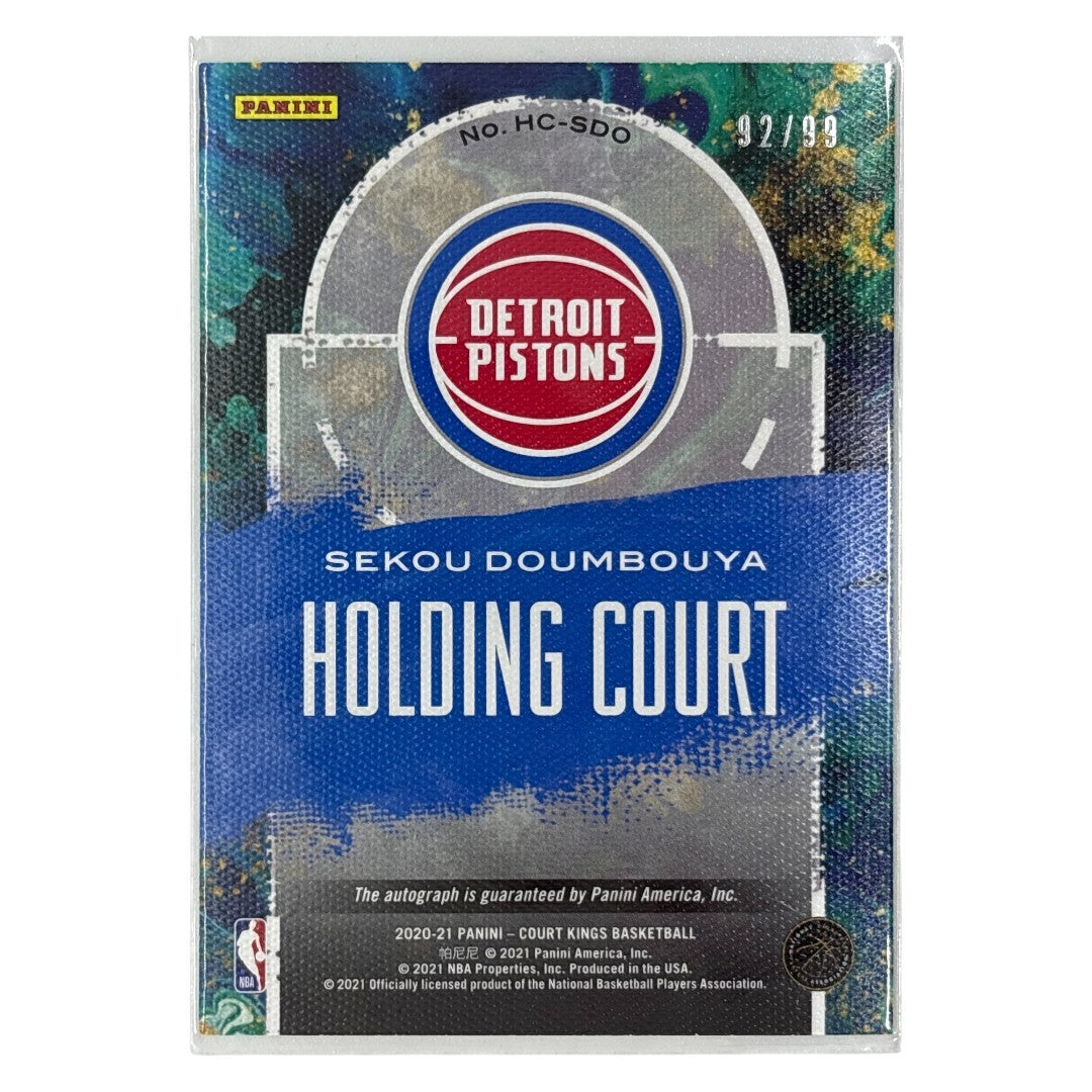 PANINI NBAカード COURT KINGS SEKOU DOUMBOUYA DETROIT PISTONS /99 #HC-SDO 中古 IT1