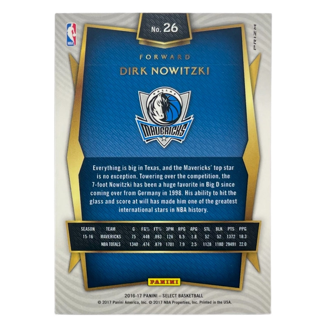 PANINI NBAカード SELECT PRIZM DIRK NOWITZKI MAVERICKS #26 中古 IT2