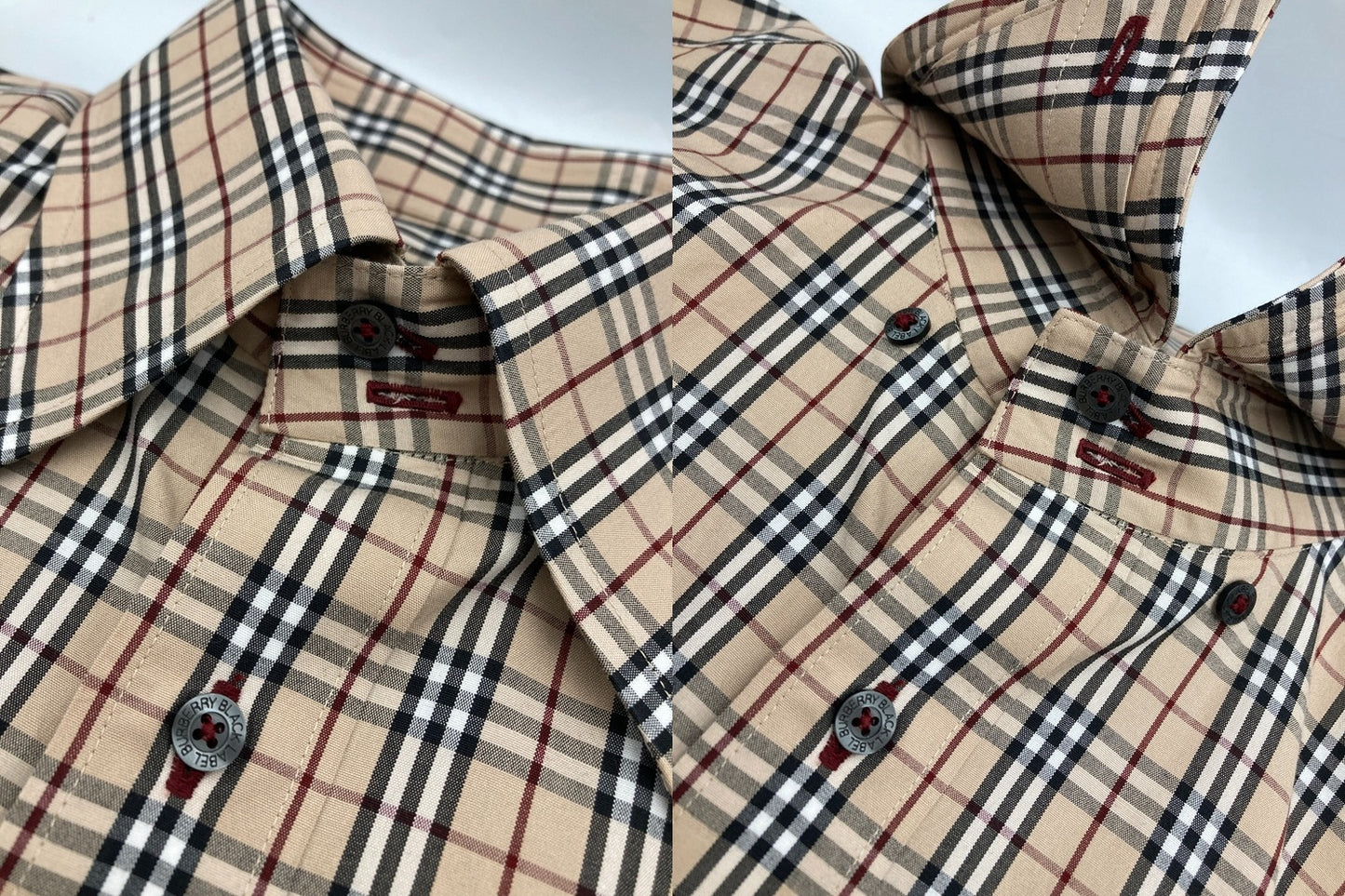BURBERRY BLACK LABEL バーバリー ブラックレーベル ノバチェック 長袖シャツ サイズ3 メンズ BMW90-902 中古 D4