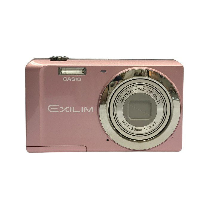 CASIO EXILIM コンパクト デジタルカメラ ピンク 光学5倍ズーム USB充電 EX-ZS5PK 中古 T1